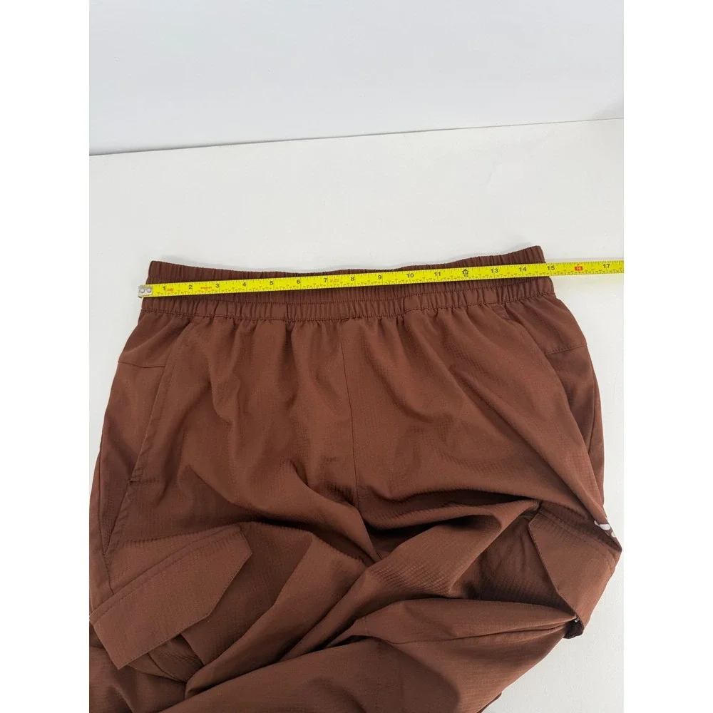 BCG Mens‎ Brown Cargo Jogger Pants Stretch Ripstop Tapered Hiking M